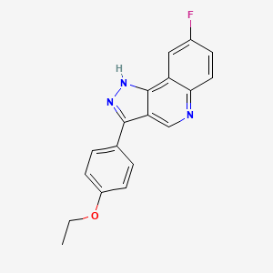 molecular formula C18H14FN3O B2469786 3-(4-乙氧基苯基)-8-氟-1H-吡唑并[4,3-c]喹啉 CAS No. 1029768-10-2