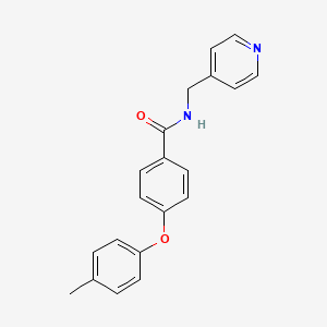 molecular formula C20H18N2O2 B2469794 4-(4-methylphenoxy)-N-(4-pyridinylmethyl)benzenecarboxamide CAS No. 866153-56-2