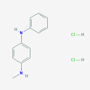 molecular formula C13H16Cl2N2 B2469802 N1-methyl-N4-phenylbenzene-1,4-diamine dihydrochloride CAS No. 2355385-15-6