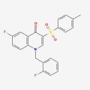 molecular formula C23H17F2NO3S B2469808 6-fluoro-1-(2-fluorobenzyl)-3-tosylquinolin-4(1H)-one CAS No. 902298-96-8