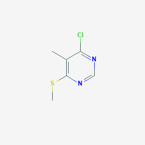 molecular formula C6H7ClN2S B2469819 4-Chloro-5-methyl-6-(methylsulfanyl)pyrimidine CAS No. 1343398-23-1