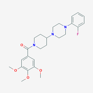 1-(2-Fluorophenyl)-4-[1-(3,4,5-trimethoxybenzoyl)-4-piperidinyl]piperazine