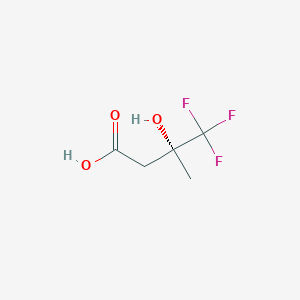 molecular formula C5H7F3O3 B2469855 (3R)-4,4,4-trifluoro-3-hydroxy-3-methylbutanoic acid CAS No. 227961-45-7