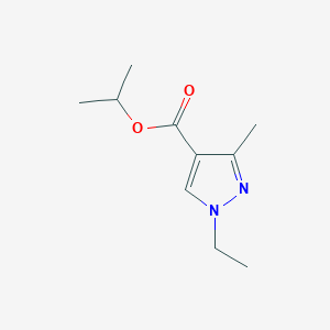molecular formula C10H16N2O2 B2469861 isopropyl 1-ethyl-3-methyl-1H-pyrazole-4-carboxylate CAS No. 1458615-98-9