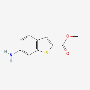 molecular formula C10H9NO2S B2469862 Methyl 6-amino-1-benzothiophene-2-carboxylate CAS No. 57907-49-0