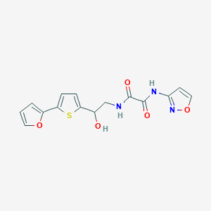 N-{2-[5-(furan-2-yl)thiophen-2-yl]-2-hydroxyethyl}-N'-(1,2-oxazol-3-yl)ethanediamide