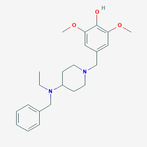 molecular formula C23H32N2O3 B246992 4-({4-[Benzyl(ethyl)amino]-1-piperidinyl}methyl)-2,6-dimethoxyphenol 