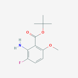 molecular formula C12H16FNO3 B2469921 Tert-butyl 2-amino-3-fluoro-6-methoxybenzoate CAS No. 2248307-13-1