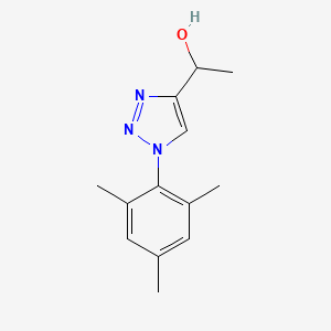 molecular formula C13H17N3O B2469939 1-(1-mesityl-1H-1,2,3-triazol-4-yl)ethan-1-ol CAS No. 2320150-71-6