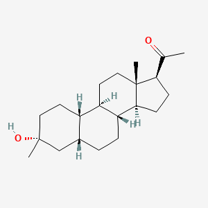1-((3R,5r,8r,9r,10s,13s,14s,17s)-3-hydroxy-3,13-dimethylhexadecahydro-1h-cyclopenta[a]phenanthren-17-yl)ethanone