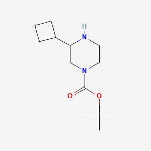 molecular formula C13H24N2O2 B2469963 Tert-butyl 3-cyclobutylpiperazine-1-carboxylate CAS No. 886780-01-4