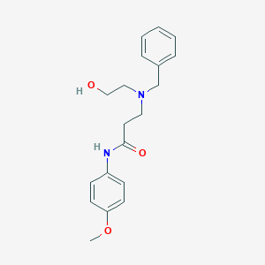 3-[benzyl(2-hydroxyethyl)amino]-N-(4-methoxyphenyl)propanamide