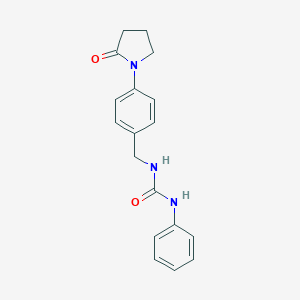 molecular formula C18H19N3O2 B246998 N-[4-(2-oxo-1-pyrrolidinyl)benzyl]-N'-phenylurea 