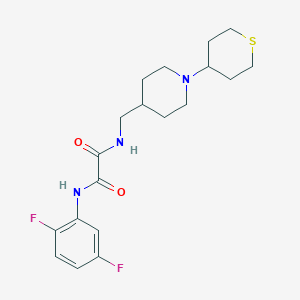 N1-(2,5-difluorophenyl)-N2-((1-(tetrahydro-2H-thiopyran-4-yl)piperidin-4-yl)methyl)oxalamide