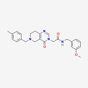 N-(3-methoxybenzyl)-2-(6-(4-methylbenzyl)-4-oxo-5,6,7,8-tetrahydropyrido[4,3-d]pyrimidin-3(4H)-yl)acetamide