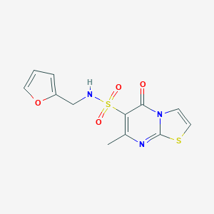 N-(2-furylmethyl)-7-methyl-5-oxo-5H-[1,3]thiazolo[3,2-a]pyrimidine-6-sulfonamide
