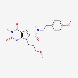 N-[2-(4-methoxyphenyl)ethyl]-7-(3-methoxypropyl)-1,3-dimethyl-2,4-dioxo-2,3,4,7-tetrahydro-1H-pyrrolo[2,3-d]pyrimidine-6-carboxamide