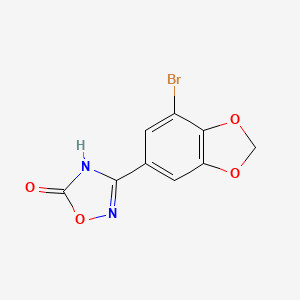 3-(7-Bromobenzo[d][1,3]dioxol-5-yl)-1,2,4-oxadiazol-5(4H)-one