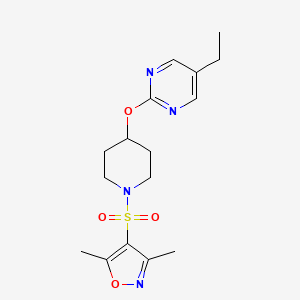 4-[4-(5-Ethylpyrimidin-2-yl)oxypiperidin-1-yl]sulfonyl-3,5-dimethyl-1,2-oxazole