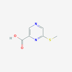 molecular formula C6H6N2O2S B2470030 6-(Methylsulfanyl)pyrazine-2-carboxylic acid CAS No. 1522334-39-9