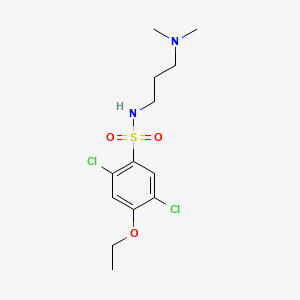 molecular formula C13H20Cl2N2O3S B2470031 2,5-二氯-N-[3-(二甲氨基)丙基]-4-乙氧基苯磺酰胺 CAS No. 898638-78-3