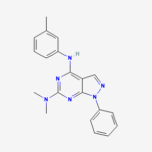 N~6~,N~6~-dimethyl-N~4~-(3-methylphenyl)-1-phenyl-1H-pyrazolo[3,4-d]pyrimidine-4,6-diamine