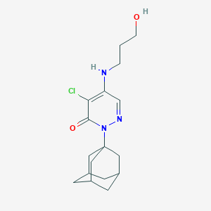 molecular formula C17H24ClN3O2 B247004 2-(1-adamantyl)-4-chloro-5-[(3-hydroxypropyl)amino]-3(2H)-pyridazinone 
