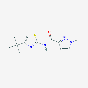 N-(4-(tert-butyl)thiazol-2-yl)-1-methyl-1H-pyrazole-3-carboxamide