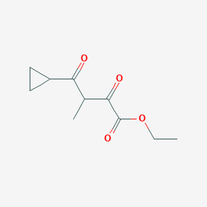 molecular formula C10H14O4 B2470059 Ethyl 4-cyclopropyl-3-methyl-2,4-dioxobutanoate CAS No. 1445831-49-1