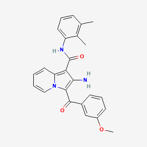 molecular formula C25H23N3O3 B2470066 2-amino-N-(2,3-dimethylphenyl)-3-(3-methoxybenzoyl)indolizine-1-carboxamide CAS No. 903312-96-9