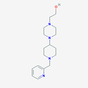molecular formula C17H28N4O B247007 2-{4-[1-(2-Pyridinylmethyl)-4-piperidinyl]-1-piperazinyl}ethanol 