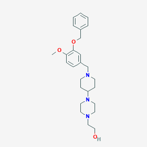 2-(4-{1-[3-(Benzyloxy)-4-methoxybenzyl]-4-piperidinyl}-1-piperazinyl)ethanol