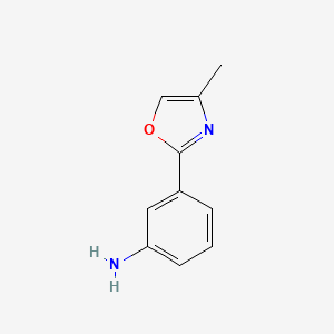 molecular formula C10H10N2O B2470081 3-(4-Methyl-1,3-oxazol-2-yl)aniline CAS No. 861011-95-2