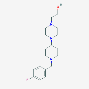 molecular formula C18H28FN3O B247009 2-{4-[1-(4-Fluorobenzyl)piperidin-4-yl]piperazin-1-yl}ethanol 