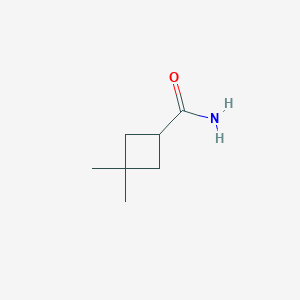 molecular formula C7H13NO B2470106 3,3-Dimethylcyclobutanecarboxamide CAS No. 89894-97-3