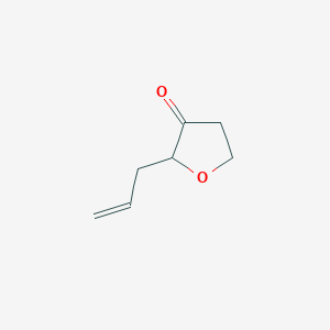 molecular formula C7H10O2 B2470110 2-allyldihydrofuran-3(2H)-one CAS No. 104034-54-0