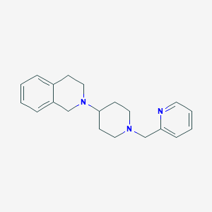 molecular formula C20H25N3 B247013 2-[1-(2-Pyridinylmethyl)-4-piperidinyl]-1,2,3,4-tetrahydroisoquinoline 