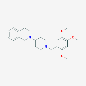 molecular formula C24H32N2O3 B247014 2-[1-(2,4,5-Trimethoxybenzyl)-4-piperidinyl]-1,2,3,4-tetrahydroisoquinoline 