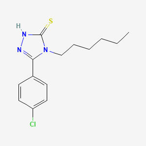 5-(4-chlorophenyl)-4-hexyl-4H-1,2,4-triazole-3-thiol