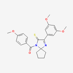 3-(3,5-Dimethoxyphenyl)-1-(4-methoxybenzoyl)-1,4-diazaspiro[4.4]non-3-ene-2-thione