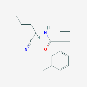 N-(1-Cyanobutyl)-1-(3-methylphenyl)cyclobutane-1-carboxamide