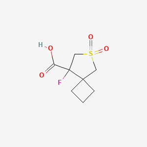 8-Fluoro-6,6-dioxo-6lambda6-thiaspiro[3.4]octane-8-carboxylic acid