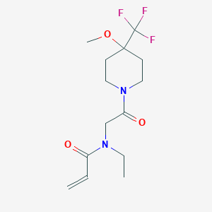 N-Ethyl-N-[2-[4-methoxy-4-(trifluoromethyl)piperidin-1-yl]-2-oxoethyl]prop-2-enamide