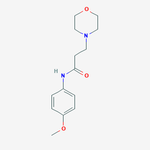 molecular formula C14H20N2O3 B247017 N-(4-methoxyphenyl)-3-(morpholin-4-yl)propanamide 
