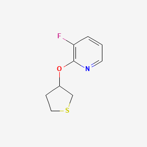 3-Fluoro-2-(thiolan-3-yloxy)pyridine
