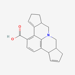 molecular formula C19H19NO2 B2470186 3b,6,6a,7,9,9a,10,11-Octahydrocyclopenta[c]cyclopenta[4,5]pyrido[3,2,1-ij]quinoline-1-carboxylic acid CAS No. 1242817-98-6