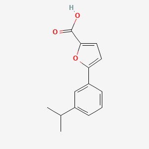 5-[3-(Propan-2-yl)phenyl]furan-2-carboxylic acid