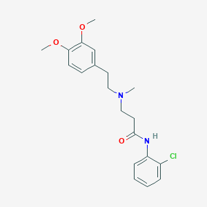 N-(2-chlorophenyl)-3-[[2-(3,4-dimethoxyphenyl)ethyl](methyl)amino]propanamide