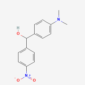 molecular formula C15H16N2O3 B2470205 4'-Nitro-4-dimethylaminobenzhydrol CAS No. 2126163-21-9