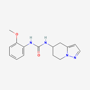 molecular formula C15H18N4O2 B2470209 1-(2-Methoxyphenyl)-3-(4,5,6,7-tetrahydropyrazolo[1,5-a]pyridin-5-yl)urea CAS No. 2034549-41-0
